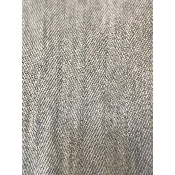 J. Lindeberg Light Grey 100% Wool Herringbone Stripe Full Zip Sweater Size EU S - Picture 5 of 10